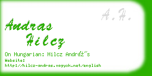 andras hilcz business card